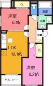 高槻市安満西の町の間取図