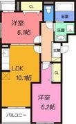 高槻市安満西の町の間取図