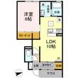 倉吉市旭田町の間取図