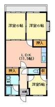 宿毛市高砂の間取図