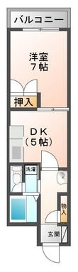 ロサンジュ西中央の間取図