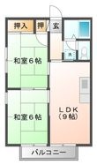 コープ西川の間取図