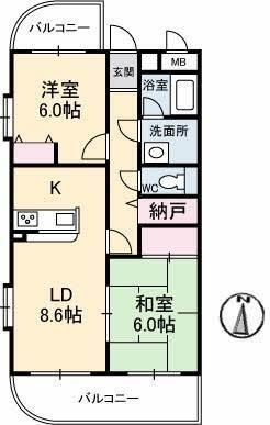 拡大写真:GRACEエヌエス 3階301の間取り