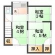 沖本アパートの間取図