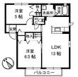 サンハイツS U棟の間取図