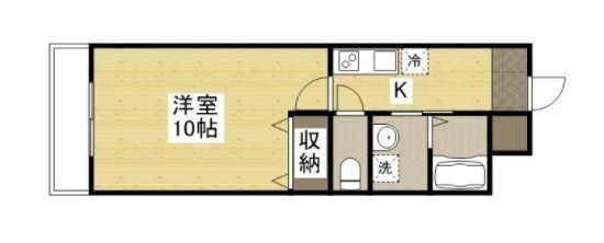 拡大写真：ＦＬＡＴＨＩＬＬ広国際通り 4階404の間取り