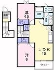 メリーハウスⅡの間取図