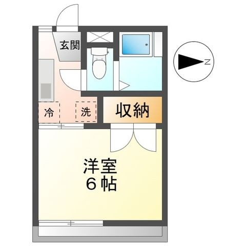 拡大写真:日野市多摩平7丁目 2階201の間取り