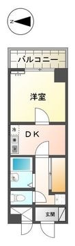 写真:倉敷市二子 6階607の間取図