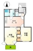 倉敷市上東の間取図