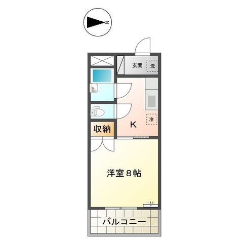 拡大写真:倉敷市松島 1階103の間取り