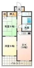 写真：エーデルハイムK2階の間取図