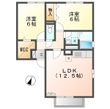 アグレアーブル春日 Aの間取図