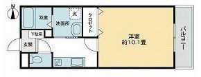 拡大写真:フォブール林町 1階103の間取り