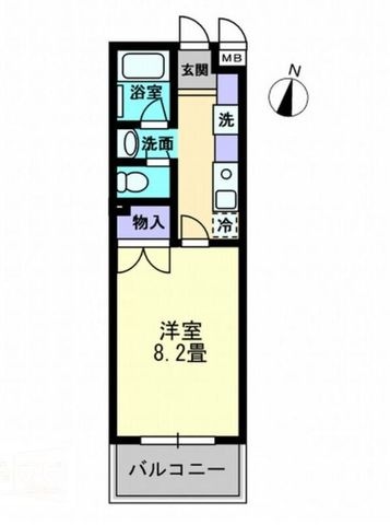 拡大写真:高松市錦町2丁目 3階303の間取り