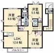 高松市林町の間取図