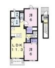 フェリーチェ.KⅡの間取図