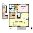 ラ・ルル 六条 C棟の間取図