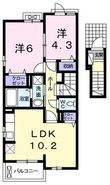 アメニティBの間取図