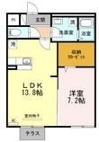セジュール・栗林南の間取図