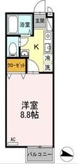 セジュール・栗林南の間取図