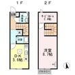 リースランド木太 Bの間取図