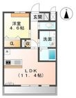 高松市上天神町の間取図