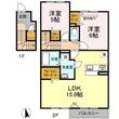 ルミエール Dの間取図