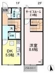 リースランド木太 Aの間取図