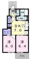 高松市新田町甲の間取図