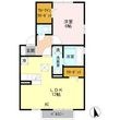 グランフェルティ B棟の間取図