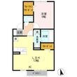 グランフェルティ B棟の間取図