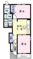 ヌーヴォー三木Bの間取図