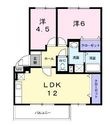 リヴィエール宮本Ⅱの間取図