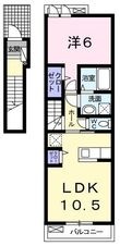 クラール鶴市Aの間取図