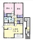 プリートアルバⅢの間取図