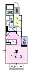 サニーサイドハウス森Aの間取図