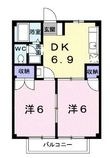 ミューズ松本Ⅱの間取図
