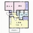 リヴィエール宮本Ⅰの間取図
