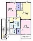 コスモハイツ A の間取図