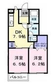 コスモハイツ Cの間取図