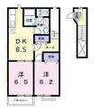コスモハイツ Cの間取図