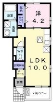 ワイズKMⅡの間取図