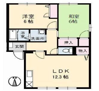 拡大写真:エクセル・メゾン C棟 2階201の間取り