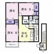 レインボーハイツAの間取図