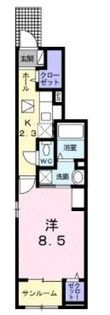 ル・ボヌール三木Ⅲの間取図