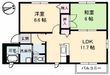 木田郡三木町大字氷上の間取図