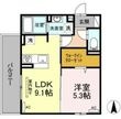 写真:丸亀市中府町3丁目 3階305の間取図