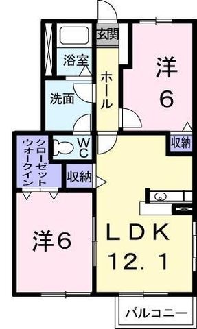拡大写真:高松市国分寺町新居 1階101の間取り
