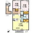 丸亀市瓦町の間取図